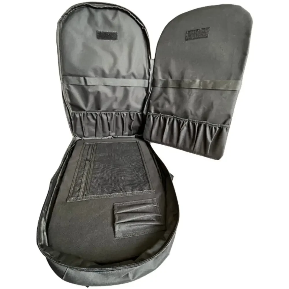 Black Multicompartment Computer Bag Adjustable Cross Strap Reinforced Handle